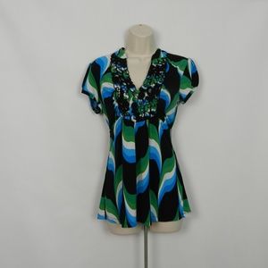Heart Soul Womens Blouse sz L